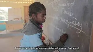UNICEF-supported catch-up classes in Madagascar