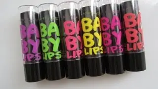 Maybelline Baby Lips Electro Collection Review & Swatches
