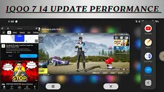 iQOO 7 Android 14 update - iQOO 7 after Android 14 update Bgmi test !