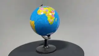 Globo Terrestre Giratório De Mesa Mapa Mundi Escolar 23 Cm