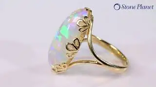 Золотое кольцо с опалом