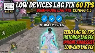BGMI + PUBG Mobile 4.5 Smooth Config File 💥 | Lag Fix + 90 FPS + Extreme Graphics 💫 IPHONE FEEL FILE
