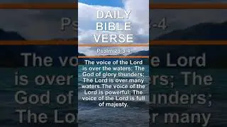 Psalm 29:3-4 | Daily Bible Verse | #shorts