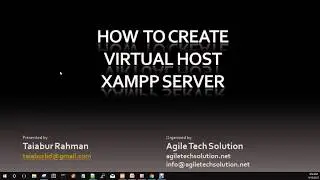 How to create Virtual host OS Windows 10 & XAMPP server