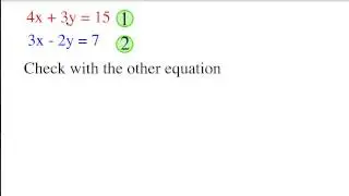 How to solve simultaneous equations using the elimination method