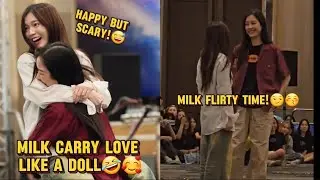 Milk & Love can't be apart even in a minutes!🤣🤭 