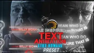 Ae Inspired Text Animation Like @howaaq | Alight motion animation xml #animation