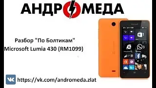 Разбор "По болтикам" Microsoft Lumia 430 Black RM-1099