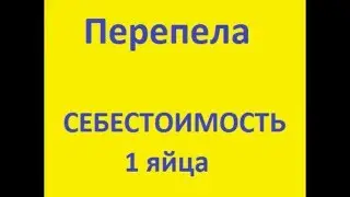 Выгодно ли держать перепелов - себестоимость яйца