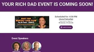 Live webinar with Robert Kiyosaki Rich Dad Poor Dad | #richdadpoordad #robertkiyosaki #freewebinar