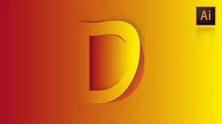 How to Create Letter Folding effect in illustrator | Letter Logo Design Bangla Tutorial