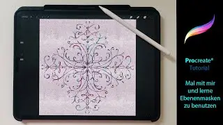 Zeichne mit mir ein Ornament in Procreate und lerne dabei Ebenenmasken zu benutzen.