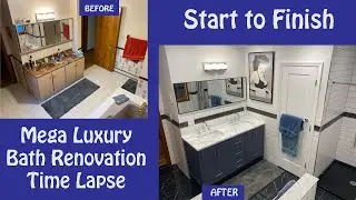 Time Lapse - Converted Jack & Jill To Master Bathroom - Start To Finish