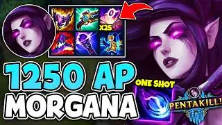 1250 AP MORGANA DELETES YOU IN ONE BIND (PENTAKILL!)