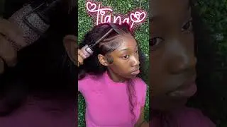 She learned how to braid on her own head 😂😂😂#shorts #ishowhair #wiginstall #humanhair #beauty