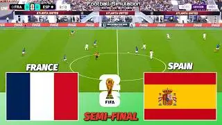 🔴 LIVE | France vs Spain - Semi-Final - FIFA World Cup 2026 | PES 21 Simulation
