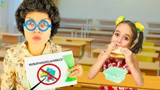 Аринка учит правила поведения в школе.
