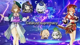 NEW ABYSS, NEW LISA'S FUN: Lisa hyper mega ultracarry & Yanfei overburn destroying 4.8 abyss 12.【原神】