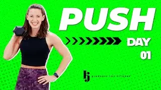 PUSH | Upper Body & Core Strong Workout- 45 Minute | Day #1
