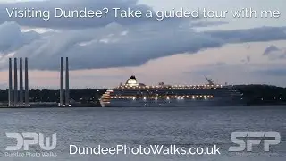 Cruise ship Crystal symphony depart Dundee at dusk Tuesday 27th of August 2024