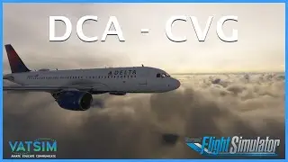 Let's Fly the A320! DCA to CVG with the FlyByWire A320Neo | Delta Ops | 