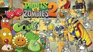 Plants vs Zombies 2 | Pyramid of Doom Levels (Ancient Egypt) | CARTOONz TUBE