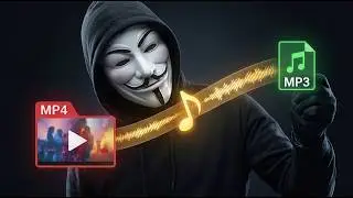 Masked Guy Teaches How to Convert MP4 to MP3 on Android For Free