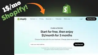 Shopify 3 months for $1 (SALE BACK AGAIN)