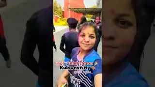 holi celebration🎊kurukshetra university💫💫💫 2024💫😎👮🇮🇳🏃‍♂️🤟😀
