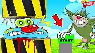 Oggy And Jack playing Don't press the Button in ROBLOX 🤣 Funny Oggy Game part 2