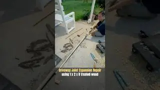 Driveway Expansion Joint Repair