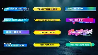 12 Green Screen LOWER THIRD Effects, Green Screen Lower Thirds Animation