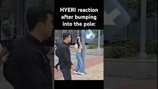 HYERI Reaction after bumping into the pole #hyeri #girlsday #kpop #kpopidol #koreanactress
