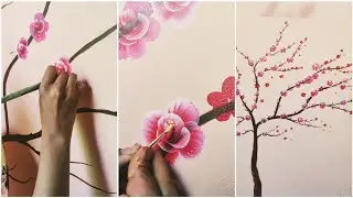 Easy Wall painting | Wall Painting 🎨 | Acrylic colours | Reena's Creative Artwork 