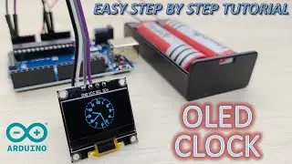 Make Analog OLED clock without RTC module || SSD1306 0.96