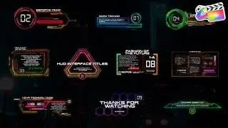 Top Apple Motion Projects: HUD Interface Titles