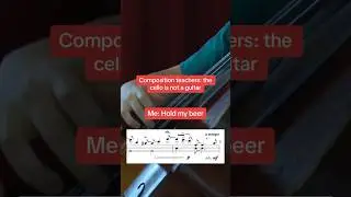 Cello is not a guitar! From Prelude & Bossa Nova 2… #cello #zlatomirfung #cellist #classicalmusic