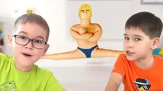 Эксперименты с игрушками Stretch Armstrong,  Вак-Мэн и Соником / 