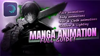 Full Manga Animation Guide on Mobile! (From Basics) In Alight Motion.