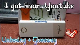 Unboxing callmate 20000mah power bank|Giveaway| I  Got from Youtube |Deep Vaghasiya |Basal Deep Tech