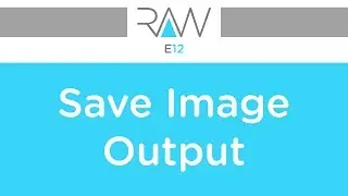 Camera RAW E12 Save Image - Output