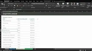 Planilha de Orçamento Pessoal rápida e fácil no Excel.
