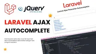 Laravel Ajax Pencarian Autocomplete
