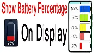 Battery Percentag 100% On Display Show