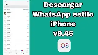Descargar WhatsApp estilo iPhone 2022 (versión 9.45)