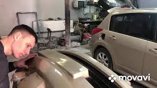 Ремонт бампера nissan tiida