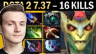 Medusa Gameplay Miracle with Butterfly and 16 Kills - Dota 7.37
