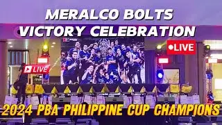 Meralco Bolts Victory Celebration at One Ayala | 2024 PBA Philippine Cup Champions