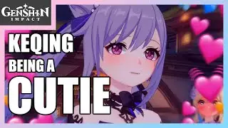 Keqing being a cutie for 3 minutes and 29 seconds | Genshin Impact Fleeting Colors in Flight