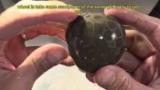 Watch how beautiful this Petoskey stone turns out!